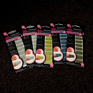 5 fashion nails nail stickers instant and easy